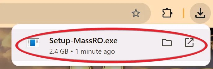 เปิดไฟล์ Setup-MassRO.exe